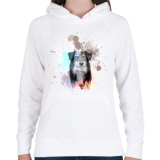 PRINTFASHION Ausztrál juhászkutya splash - Női kapucnis pulóver - Fehér