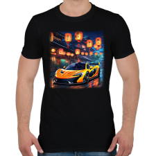 PRINTFASHION autó 2 - Férfi póló - Fekete férfi póló