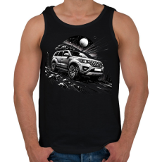 PRINTFASHION Autó - Férfi atléta - Fekete