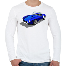 PRINTFASHION Autó - Férfi hosszú ujjú póló - Fehér