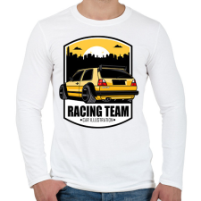 PRINTFASHION autó - Férfi hosszú ujjú póló - Fehér férfi póló