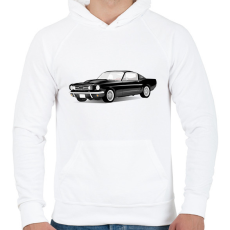 PRINTFASHION Autó  - Férfi kapucnis pulóver - Fehér