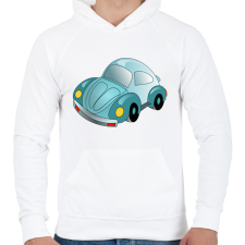 PRINTFASHION Autó - Férfi kapucnis pulóver - Fehér férfi pulóver, kardigán