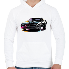 PRINTFASHION Autó - Férfi kapucnis pulóver - Fehér férfi pulóver, kardigán