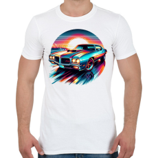 PRINTFASHION Autó - Férfi póló - Fehér