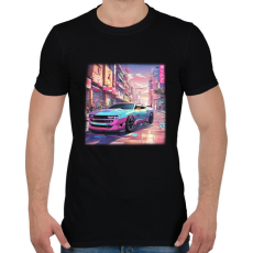 PRINTFASHION autó - Férfi póló - Fekete