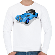 PRINTFASHION Autó - Férfi pulóver - Fehér