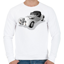 PRINTFASHION Autó - Férfi pulóver - Fehér férfi pulóver, kardigán