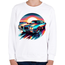 PRINTFASHION Autó - Gyerek pulóver - Fehér gyerek pulóver, kardigán