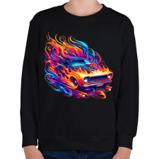 PRINTFASHION Autó - Gyerek pulóver - Fekete gyerek pulóver, kardigán