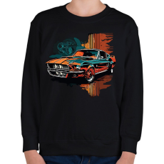 PRINTFASHION Autó  - Gyerek pulóver - Fekete