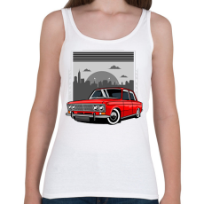 PRINTFASHION Autó  - Női atléta - Fehér