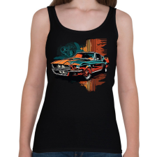 PRINTFASHION Autó  - Női atléta - Fekete női trikó