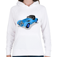 PRINTFASHION Autó - Női kapucnis pulóver - Fehér