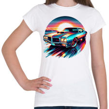 PRINTFASHION Autó - Női póló - Fehér női póló