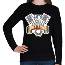 PRINTFASHION Auto Service - Női pulóver - Fekete női pulóver, kardigán