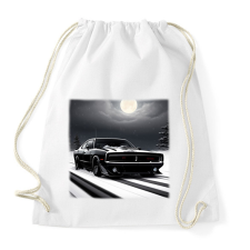 PRINTFASHION autó - Sportzsák, Tornazsák - Fehér tornazsák