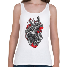 PRINTFASHION Autó szív - Női atléta - Fehér női trikó