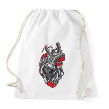 PRINTFASHION Autó szív - Sportzsák, Tornazsák - Fehér tornazsák