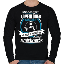 PRINTFASHION Autófényező születésnap - Férfi pulóver - Fekete férfi pulóver, kardigán