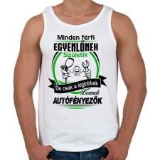PRINTFASHION Autófényezők születésnapja - Férfi atléta - Fehér atléta, trikó