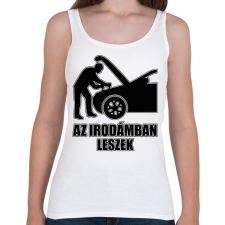 PRINTFASHION Autószerelő iroda - Női atléta - Fehér női trikó