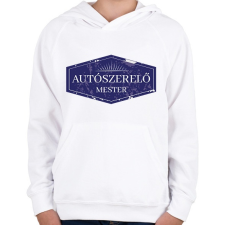 PRINTFASHION Autószerelő mester - Gyerek kapucnis pulóver - Fehér gyerek pulóver, kardigán