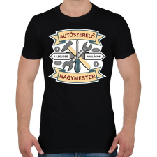 PRINTFASHION Autószerelő nagymester - Férfi póló - Fekete férfi póló