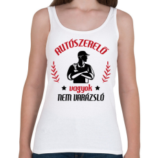 PRINTFASHION Autószerelő vagyok - Női atléta - Fehér