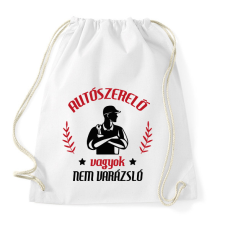PRINTFASHION Autószerelő vagyok - Sportzsák, Tornazsák - Fehér tornazsák