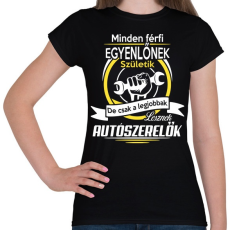 PRINTFASHION Autószerelők - Női póló - Fekete