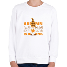 PRINTFASHION Autumn is coming - Gyerek pulóver - Fehér gyerek pulóver, kardigán