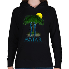 PRINTFASHION avatar - Női kapucnis pulóver - Fekete