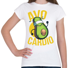 PRINTFASHION Avocardio - Női póló - Fehér női póló