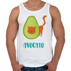 PRINTFASHION Avocato - Férfi atléta - Fehér