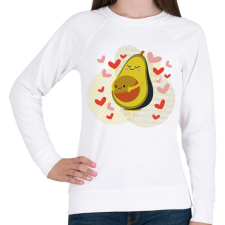 PRINTFASHION Avokádó anyuka - Női pulóver - Fehér női pulóver, kardigán