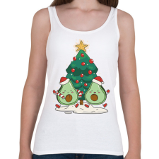 PRINTFASHION Avokádó karácsony - Női atléta - Fehér női trikó