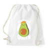 PRINTFASHION Avokádó királynő - Sportzsák, Tornazsák - Fehér
