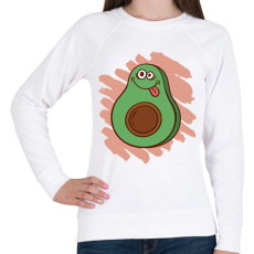 PRINTFASHION Avokádó - Női pulóver - Fehér