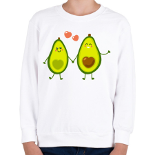 PRINTFASHION Avokádó pár - Gyerek pulóver - Fehér gyerek pulóver, kardigán