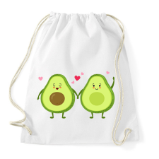 PRINTFASHION Avokádó pár - Sportzsák, Tornazsák - Fehér tornazsák