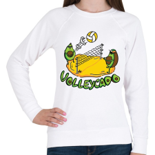 PRINTFASHION Avokádós röplabda - Női pulóver - Fehér női pulóver, kardigán