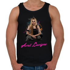 PRINTFASHION avril lavigne 2 - Férfi atléta - Fekete