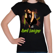 PRINTFASHION avril lavigne - Női póló - Fekete női póló