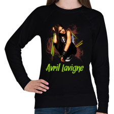 PRINTFASHION avril lavigne - Női pulóver - Fekete női pulóver, kardigán