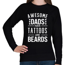 PRINTFASHION Awesome dads - Női pulóver - Fekete női pulóver, kardigán