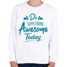 PRINTFASHION Awesome - Gyerek pulóver - Fehér