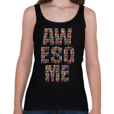 PRINTFASHION AWESOME - Női atléta - Fekete