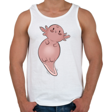 PRINTFASHION Axolotl - Férfi atléta - Fehér