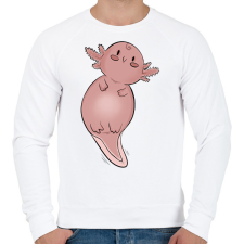 PRINTFASHION Axolotl - Férfi pulóver - Fehér férfi pulóver, kardigán